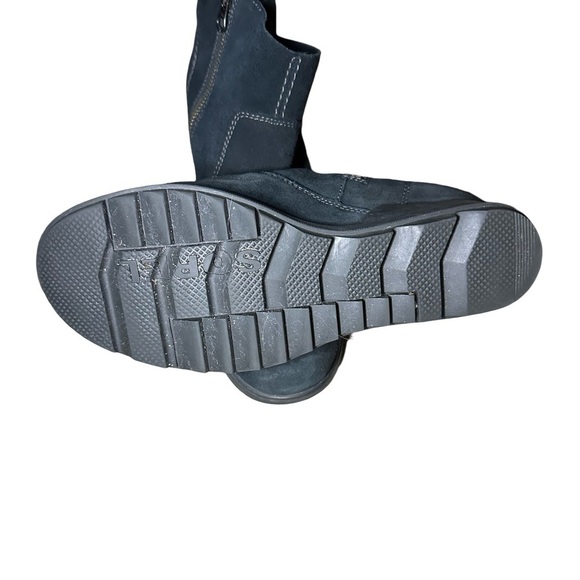 Sorel Women's Evie Bootie Size 9.5 Waterproof Black Suede Zip Wedge Ankle Boots - Picture 6 of 7